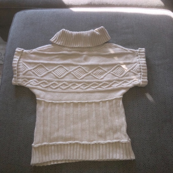 Used Beige Ninewest M Turtleneck Sweater Top - Picture 3 of 3